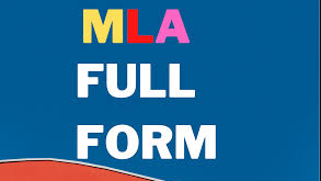 MLA Full Form And Meaning In Hindi Language