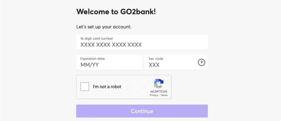 Activate Your GO2bank Debit Card Online at go2bank.com/start