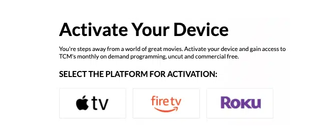 How to Stream Classic Movies on Watch TCM at tcm.com/activate