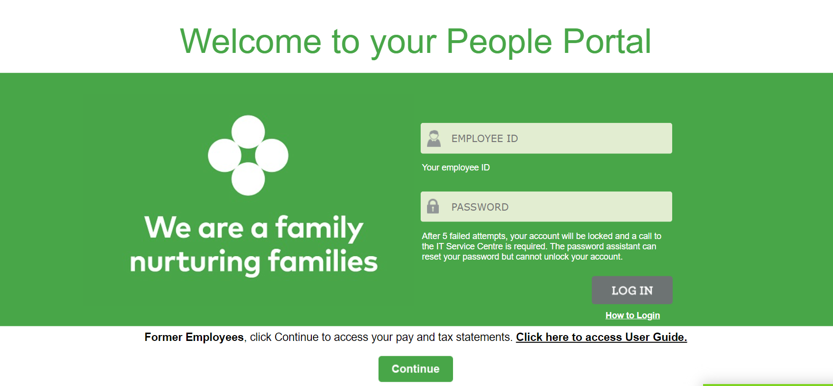 Accessing the Sobeys Employee Portal at www.peopleportal.sobeys.com