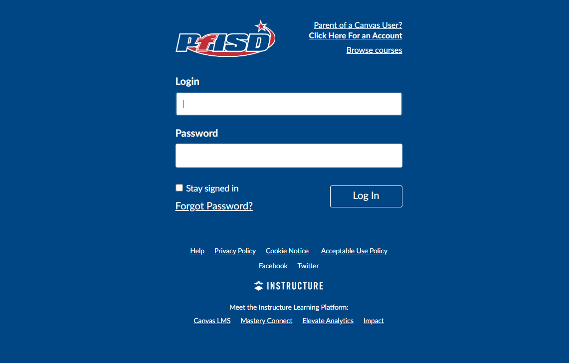 Accessing Your Canvas PFISD Account