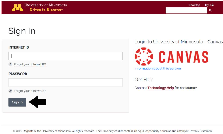 Logging Into the University of Minnesota’s Student Portal
